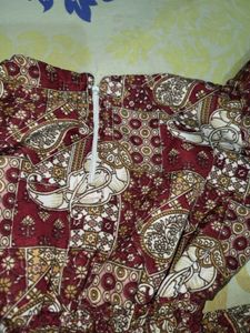 Vintage Batik Print Dress