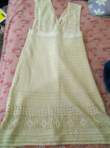 Cream Knit Dress