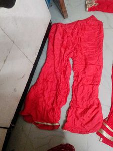 Red Embroidered Salwar Kameez Suit