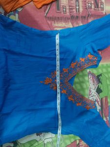 V Neck Design Suit Orange Or Blue