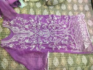 purple pakistani suit