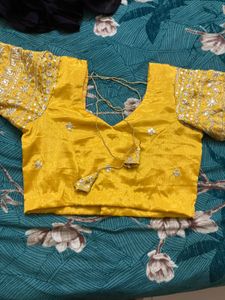 Elegant Yellow Lehenga Choli 1 time use