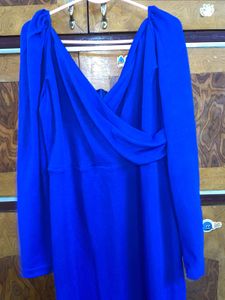 Elegant Blue Bodycon Dress