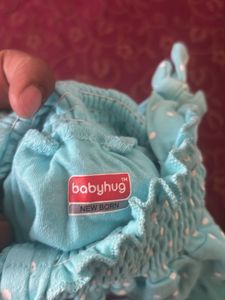 Cute Blue Polka Dot Romper