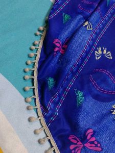 Butterfly Print Poncho Top