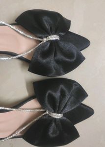 Rhinestones Heels With Bow