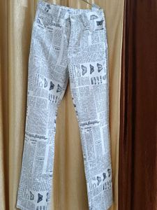 jeans Zara Newspaper Print