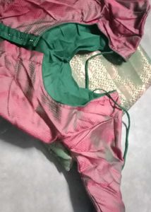 saree with readymade blouse