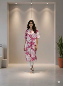 Floral Print Kurta