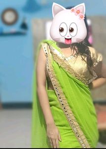 GREEN SAREE 🌷🤌🏻✨