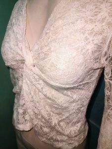 Shimmery Knot Top