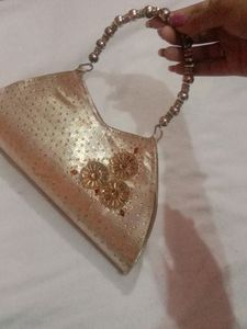 Beaded Handle Evening Bag