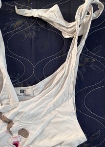 Tiered Pure White Dress ❤️ With Embroidery