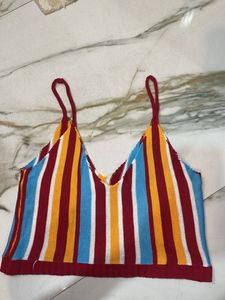 Striped Knit Cami Top