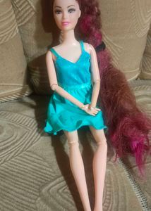 Barbie Doll in Blue Dress