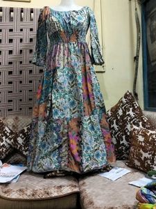Floral Patchwork Maxi Dress
