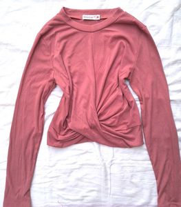 Twist-Front Long Sleeve Top🌷