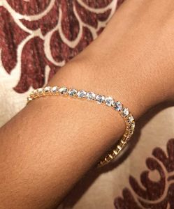 Anti Tarnish Cubic Tennis Bracelet