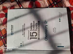 Chemistry 12th Sample Paper