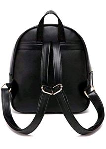 Cute Ears cat Black Bagpack