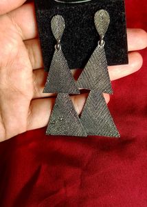 Statement Oxidised Earring