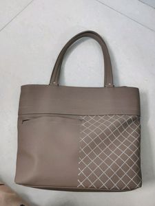 Peach Colour Hand Bag