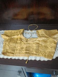 Gold Tone Sari Blouse