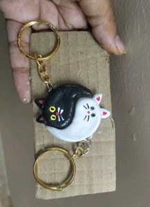 🖤Yin Yang Kittens🤍Keychain Set