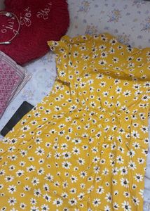 Yellow Floral Frock