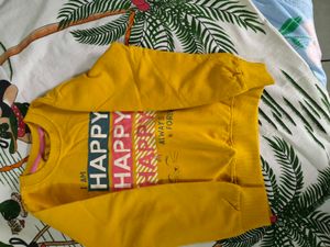 Cute "Happy" Graphic Sweatshirt