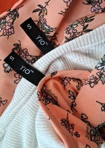 Floral Print Layered Dress