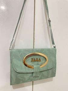 Zara Mint Green Shoulder Bag