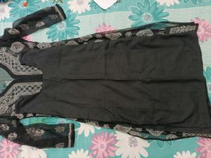 Chickenkari Black Kurta