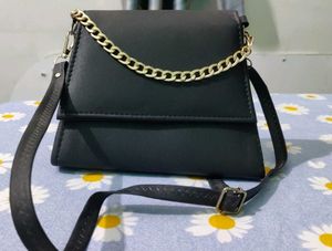 Black Chain Crossbody Bag