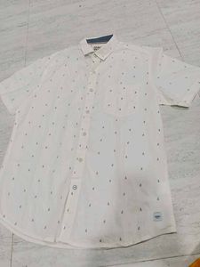 Stylish Cotton Half-White Shirt