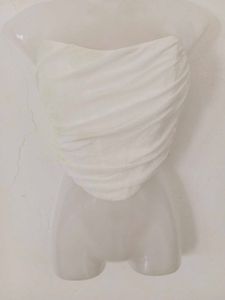 White Ruched corset