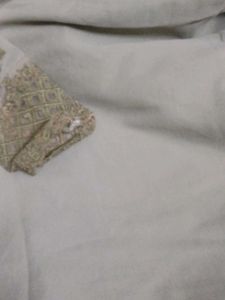 Brand New Grey stiched churidaar suit