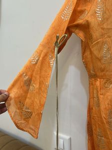 Light Orange/peach A-line Kurta