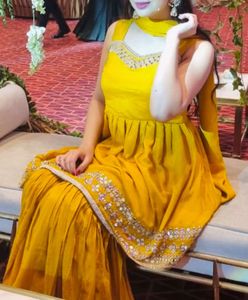Yellow Sharara Suit