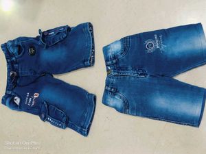 Two Blue Denim shorts