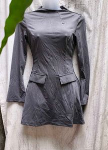 18318. Stylish Grey Mini Dress