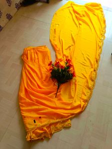 Pre Drapeed Saree 💛