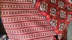 Burgundy Printed Salwar Kameez Dress Material