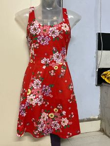 Pintrest Red Floral Sundress