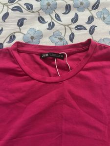 Pink Zara Basic Tee