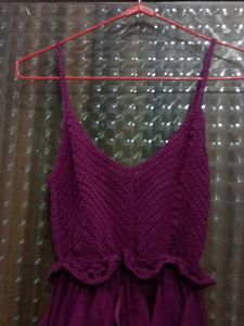 Wine Colour Dress