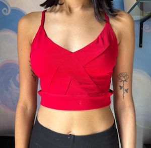 Red Cutout Bralette