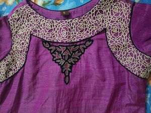 Purple Embellished Dress