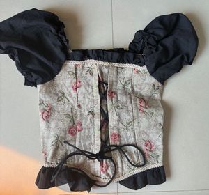 Floral Corset Top