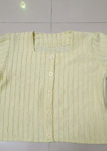 Butter yellow casual top